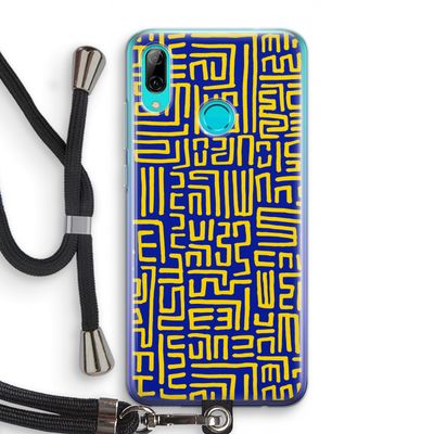 Majorelle Blue Print: Huawei P Smart (2019) Transparant Hoesje met koord