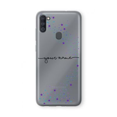 Sterren: Samsung Galaxy A11 Transparant Hoesje