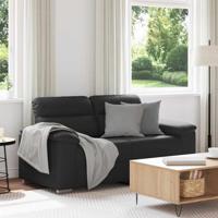 Tweezitsbank 120 cm kunstleer zwart