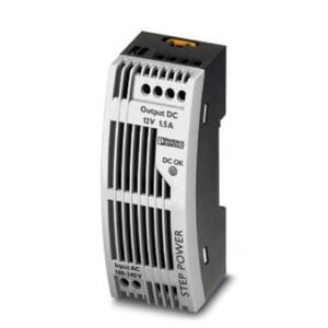 Phoenix Contact STEP-PS/1AC/12DC/1.5/FL DIN-rail netvoeding 12 V/DC 1.65 A 18 W Aantal uitgangen: 1 x Inhoud: 1 stuk(s)