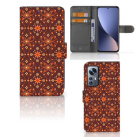 Xiaomi 12 | 12X Telefoon Hoesje Batik Brown - thumbnail