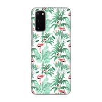 Flamingo bladeren: Volledig geprint Samsung Galaxy S20 Hoesje