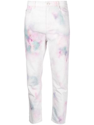 MARANT ÉTOILE pantalon court à imprimé abstrait - Blanc