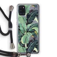 Bananenbladeren: Samsung Galaxy A21s Transparant Hoesje met koord