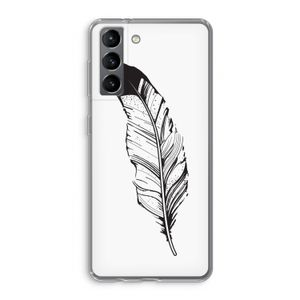 Pluim: Samsung Galaxy S21 Transparant Hoesje