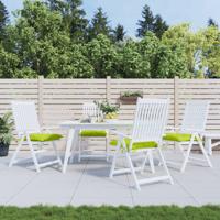 VidaXL Stoelkussens 6 st 40x40x7 cm oxford stof heldergroen