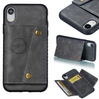 Lederen beschermhoes voor iPhone XR (grijs)