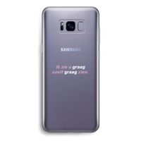 uzelf graag zien: Samsung Galaxy S8 Transparant Hoesje