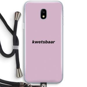 kwetsbaar: Samsung Galaxy J3 (2017) Transparant Hoesje met koord