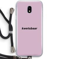 kwetsbaar: Samsung Galaxy J3 (2017) Transparant Hoesje met koord