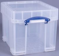 Really Useful Box 35 liter XL, transparant, per stuk verpakt in karton - thumbnail