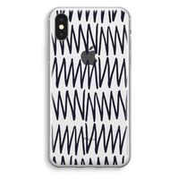 Marrakech Zigzag: iPhone X Transparant Hoesje