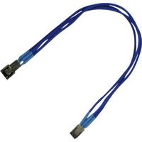 Nanoxia 3-pin koeler verlengkabel 30 cm (blauw)