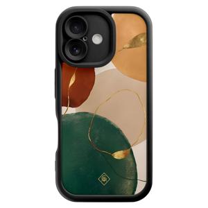 iPhone 16 zwarte case - Earthy luxe