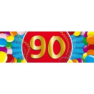 90 jaar versiering sticker