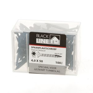 Spaanpl.schr.zwart pk tx20 4.0X50(100)