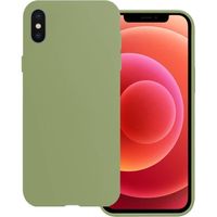 Basey iPhone Xs Max Hoesje Siliconen - iPhone Xs Max Case Back Cover Silicone - Groen - thumbnail