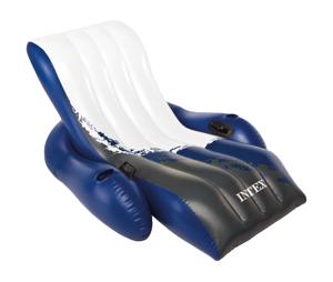 Intex Floating Recliner Lounge Zwart, Blauw, Wit