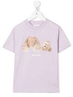 Palm Angels Kids t-shirt à imprimé ourson - Violet