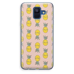 Ananas: Samsung Galaxy A6 (2018) Transparant Hoesje