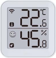 Thermometer en hygrometer - KONYKS - Termo 2 - Binnen - Temperatuur- en vochtigheidsdetector - Wi-Fi - Groot display - Wit