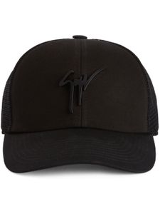 Giuseppe Zanotti casquette Cohen à logo embossé - Noir