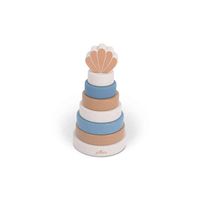 Jollein houten stapeltoren Shell Blue Maat - thumbnail