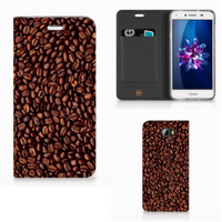 Huawei Y5 2 | Y6 Compact Flip Style Cover Koffiebonen