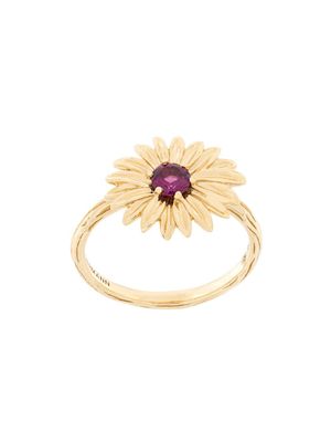 Aurelie Bidermann bague à design de fleur - Métallisé