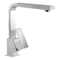 Keukenkraan Tres Cuadro | Opbouw | 360° Draaibaar | Mengkraan | 1-hendel | Vierkant | Chroom