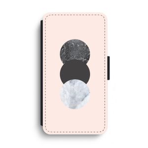 Marmeren cirkels: iPhone XS Max Flip Hoesje