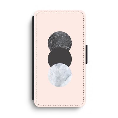 Marmeren cirkels: iPhone XS Max Flip Hoesje