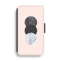 Marmeren cirkels: iPhone XS Max Flip Hoesje
