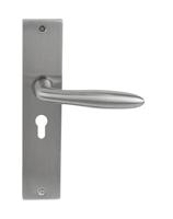 Deurklink Luno massief op langschild PC55 Deurklink Luno massief op langschild PC55