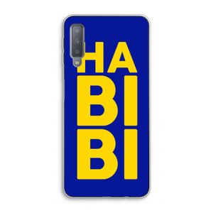 Habibi Blue: Samsung Galaxy A7 (2018) Transparant Hoesje