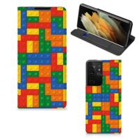 Samsung Galaxy S21 Ultra | Hoesje met Magneet | Blokken