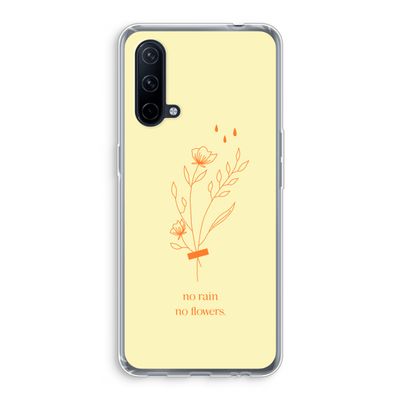 No rain no flowers: OnePlus Nord CE 5G Transparant Hoesje