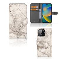 iPhone 14 Pro Max | Bookcase | Marmer Beige