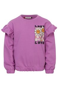 LOOXS Little Meisjes sweater - Paars fuchsia