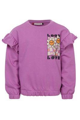 LOOXS Little Meisjes sweater - Paars fuchsia