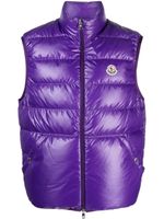 Moncler gilet matelassé Aube à fermeture zippée - Violet - thumbnail