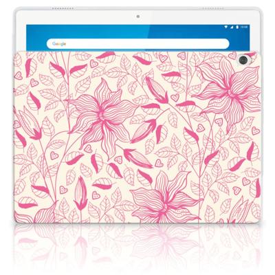 Lenovo Tab M10 | Siliconen hoesje | Pink Flowers