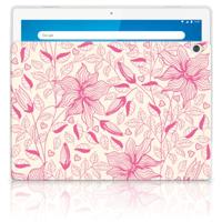 Lenovo Tab M10 | Siliconen hoesje | Pink Flowers