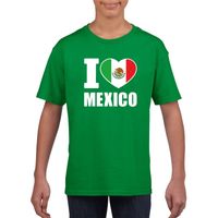 I love Mexico supporter shirt groen jongens en meisjes XL (158-164)  -