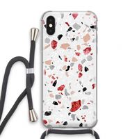 Terrazzo N°12: iPhone XS Transparant Hoesje met koord