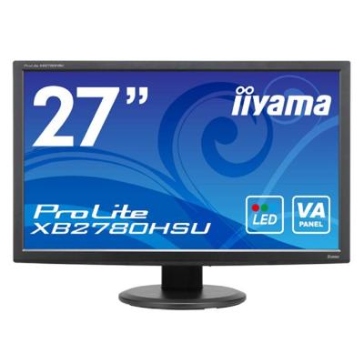 iiyama ProLite XB2780HSU - 27 inch - 1920x1080 - DVI - HDMI - VGA - Zwart