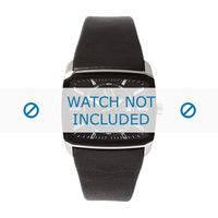 Horlogeband Armani AX2080 Leder Zwart 35mm