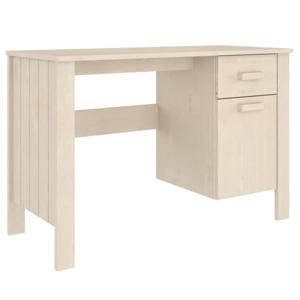 vidaXL Bureau HAMAR 113x50x75 cm massief grenenhout honingbruin