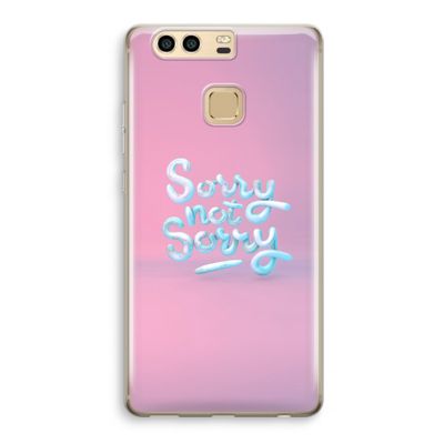 Sorry not sorry: Huawei P9 Transparant Hoesje