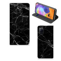 Samsung Galaxy A31 | Standcase | Marmer Zwart - Origineel Cadeau Vader Samsung Galaxy A31 | Standcase | Marmer Zwart - Origineel Cadeau Vader